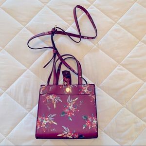 Maroon Floral Handbag from Target